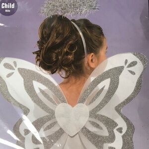 Angel wings and halo, child costume